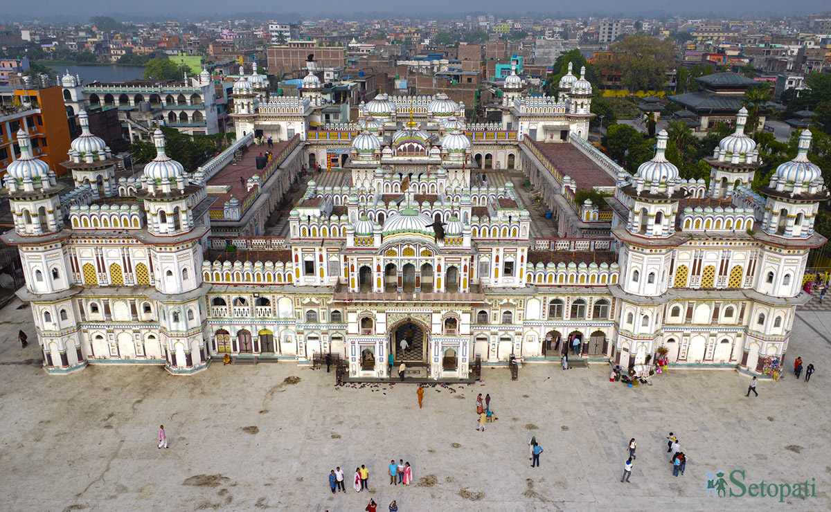 जनकपुरको जानकी मन्दिर। तस्बिर: नवीनबाबु गुरूङ/सेतोपाटी